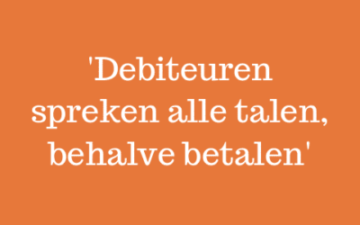 Dagboek van een debiteurenbeheerder – Betalen