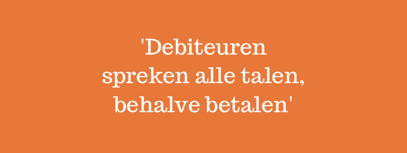 Dagboek van een debiteurenbeheerder – Betalen