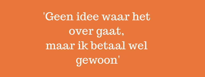 Dagboek van een debiteurenbeheerder – Ik betaal wel gewoon