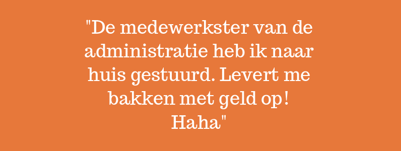 Dagboek van een debiteurenbeheerder – Bakken met geld